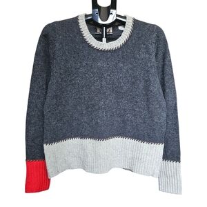 Gant By Michael Bastian Grey Shetland Wool Sweater Size L